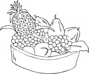 Coloriage Fruits à télécharger