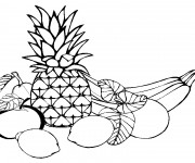 Coloriage Fruits disposition