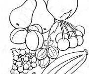 Coloriage Fruits en couleur