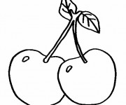 Coloriage Fruits en Printemps facile