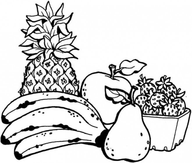 Coloriage Fruits Maternelle Dessin Gratuit A Imprimer