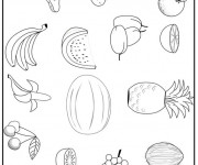 Coloriage Fruits par tout