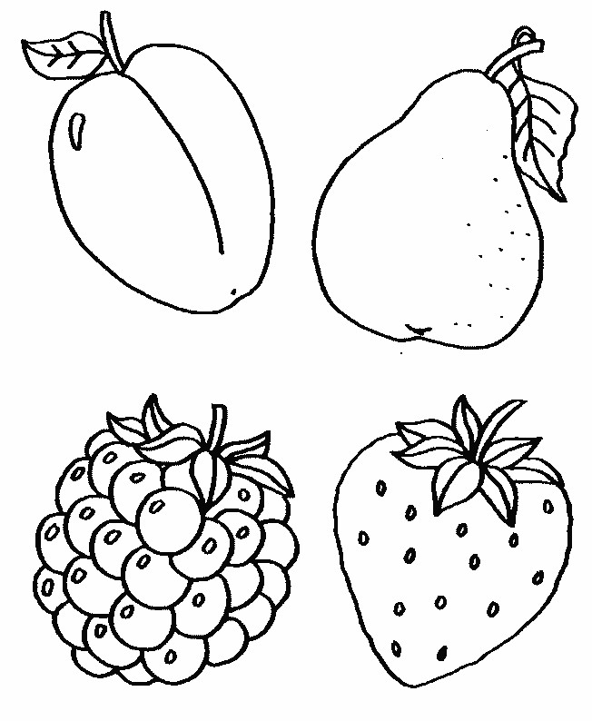 Dessin A Colorier A Imprimer Fruits Dibujos Para A Colorear