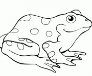 Coloriage Grenouille &agrave; t&eacute;l&eacute;charger
