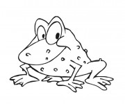 Coloriage Grenouille en bon humeur