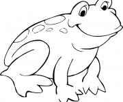 Coloriage Grenouille en couleur