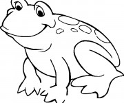 Coloriage Grenouille facile