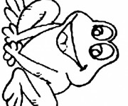 Coloriage Grenouille qui rit
