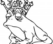 Coloriage Grenouille royale