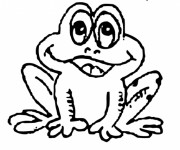 Coloriage Petite Grenouille rigolote