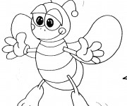 Coloriage Insecte Abeille &agrave; d&eacute;corer