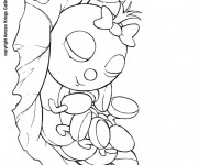 Coloriage Insecte en dormant