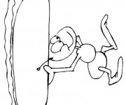 Coloriage Insecte fourmi comique