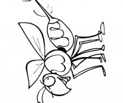 Coloriage Insecte humoristique