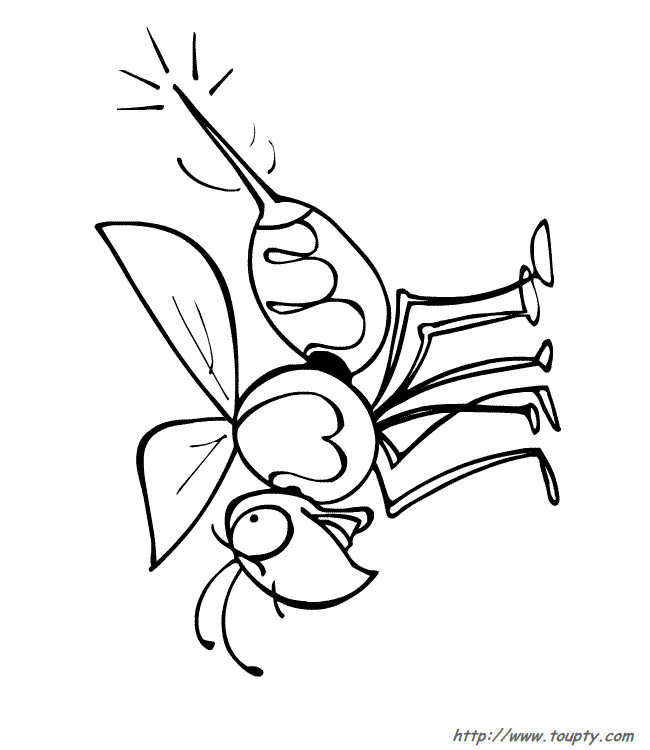 Coloriage et dessins gratuits Insecte humoristique à imprimer