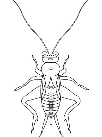 Coloriage et dessins gratuits Insecte stylisé à imprimer