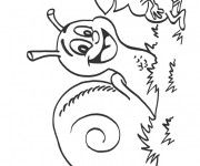 Coloriage L'Escargot et La Fourmi