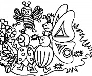 Coloriage Jardin Fleurs gratuit à imprimer liste 40 à 60