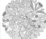 Coloriage Jardin Arbre mandala