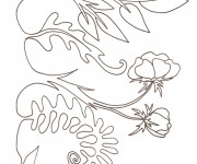 Coloriage Les plantes dans le Jardin