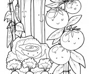 Coloriage et dessins gratuit Jardin au crayon à imprimer