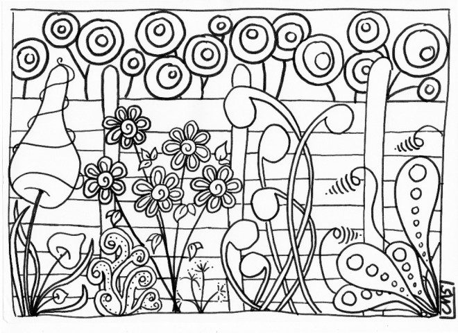 Coloriage De Fleurs Du Printemps