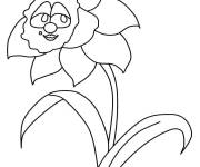 Coloriage et dessins gratuit Jonquille de cartoon à imprimer