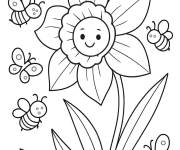 Coloriage Jonquille pour impression