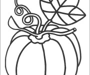 Coloriage Citrouille podager