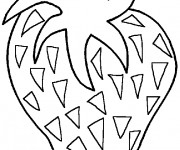 Coloriage Fruit Fraise