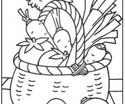 Coloriage et dessins gratuit Légumes pour décoration à imprimer