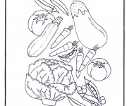 Coloriage L&eacute;gumes vitaux