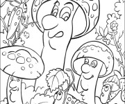 Coloriage Les Champignons potager