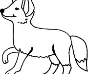 Coloriage et dessins gratuit Renard en couleur à imprimer