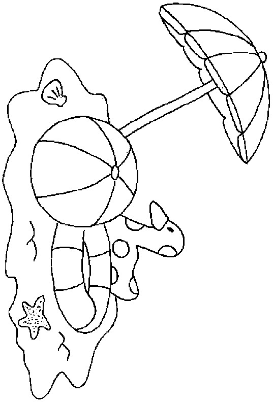 Coloriage Jeux De Plage