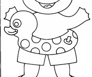 Coloriage Grenouille et chambri&egrave;re de mer