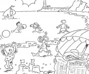 Coloriage et dessins gratuit Plage et Mer à imprimer