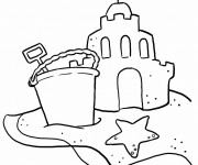 Coloriage et dessins gratuit Sable de La Plage à imprimer