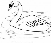 Coloriage Lac Canard couleur