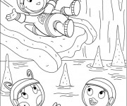 Coloriage Lac dessin anim&eacute;