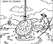 Coloriage et dessins gratuit Le Lac de La Grande Épée à imprimer