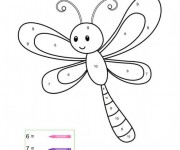 Coloriage Libellule 22