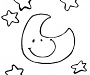 Coloriage Croissant couleur