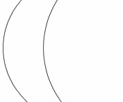 Coloriage Croissant simple
