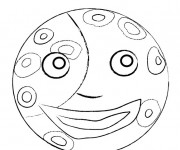 Coloriage Lune Mandala