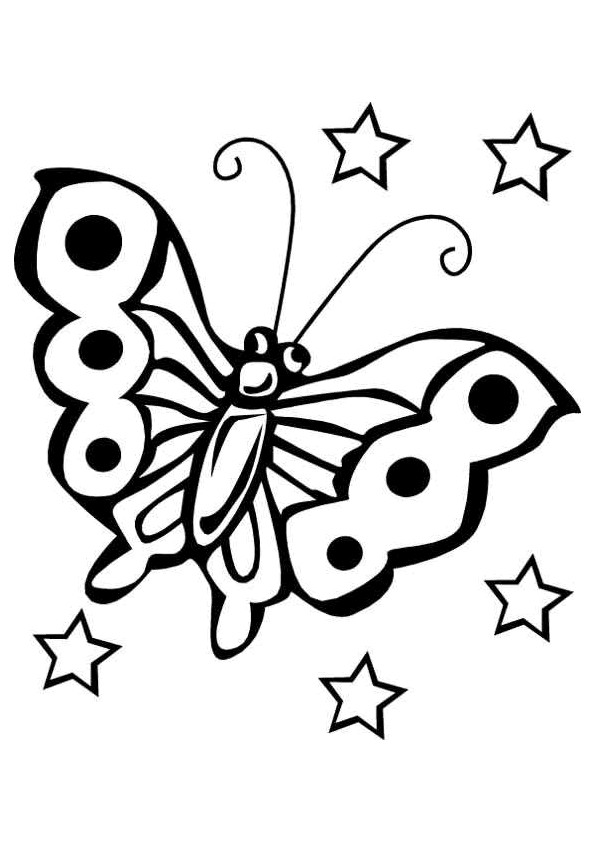 Coloriage et dessins gratuits Formidable Papillon en plein air à imprimer
