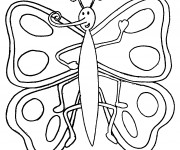 Coloriage Magnifique Papillon Rigolo