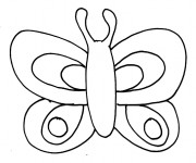 Coloriage Papillon et ses antennes