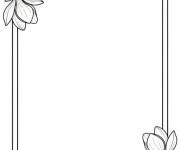 Coloriage Cadre de page en Magnolia
