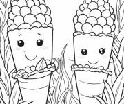 Coloriage Activit&eacute; de ma&iuml;s amusante